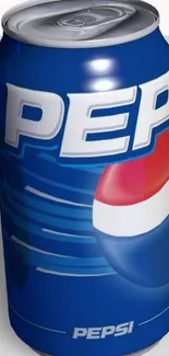 Blue Pepsi can wallpaper with vibrant colors.