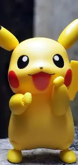 Cute Pikachu in vibrant colors for mobile wallpaper.