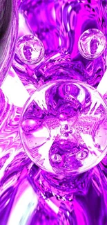 Vibrant pink abstract art wallpaper with fluid designs and bright colors.