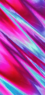 Vibrant pink abstract design with bold colors for mobile wallpaper.