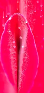 Vibrant hot pink abstract floral wallpaper for mobile phone.