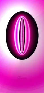 Vibrant pink abstract mobile wallpaper with futuristic design.