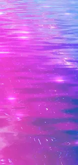 Pink and blue water reflections wallpaper with vibrant colors.