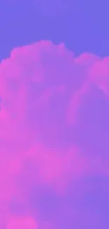 Vibrant pink and purple clouds mobile wallpaper