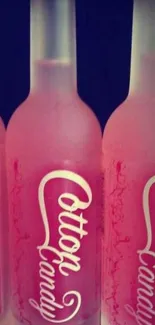 Pink bottles with sleek design and vibrant color