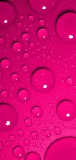 Vibrant pink mobile wallpaper with bubbles.