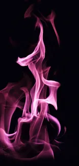 Pink flame creating dynamic and vibrant wallpaper backdrop.