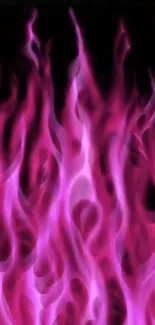 Pink flames form a vibrant, dynamic wallpaper design.