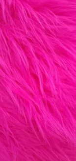 Vibrant hot pink fur texture wallpaper for mobile.