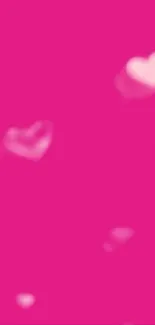 Vibrant pink heart wallpaper for mobile screen.