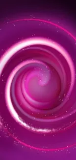 Vibrant pink spiral mobile wallpaper with dynamic design.