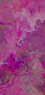 Vibrant pink swirl abstract wallpaper.