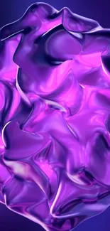 Abstract purple wallpaper with fluid shapes.