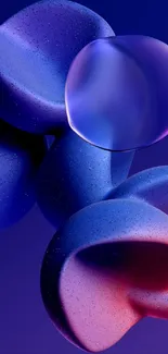 Abstract wallpaper with purple and blue shapes