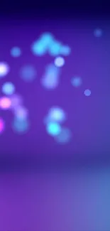 Vibrant purple bokeh wallpaper with blurred lights and colorful effects.