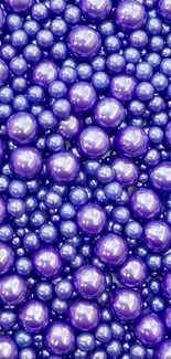 Vibrant purple bubble texture with reflective finish.