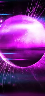 Purple cosmic sphere with glowing aura.