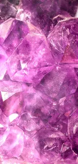 Vibrant purple crystal pattern wallpaper for mobile.