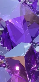 Purple gemstone crystals with vibrant hues.