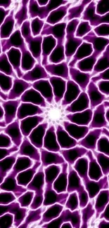 Vibrant purple electric pattern mobile wallpaper.