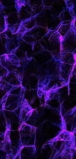 Vibrant purple abstract energy pattern wallpaper