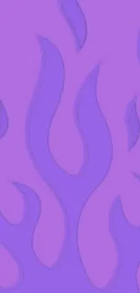 Vibrant purple flame pattern wallpaper