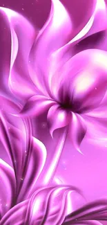 Elegant abstract purple flower wallpaper for mobile device.