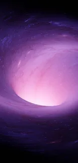 A mesmerizing purple galaxy vortex mobile wallpaper.