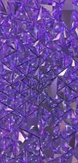 Abstract purple geometric pattern wallpaper with vibrant design.