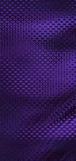 Vibrant purple textured phone wallpaper with hexagonal pattern.