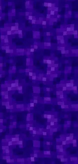 Purple pixelated pattern wallpaper for mobile.