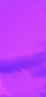 Vibrant purple sky with clouds wallpaper.