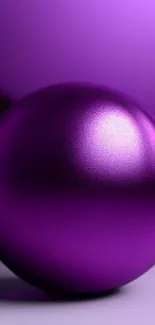 A vibrant purple sphere in a modern artistic design, perfect for phone backgrounds.