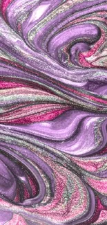 Colorful purple and pink swirl abstract mobile wallpaper.