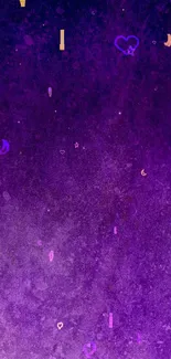 Vibrant purple textured wallpaper with gradient effect.