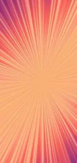 Vibrant orange and purple burst wallpaper for mobile phone.