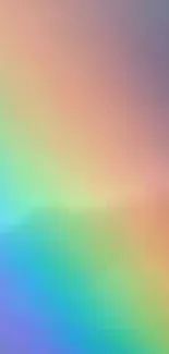 A vibrant rainbow gradient wallpaper for mobile devices.