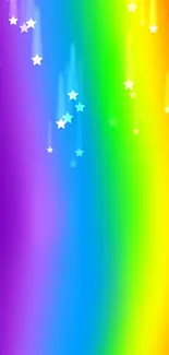 Vibrant rainbow gradient background for mobile wallpaper.