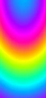 Vibrant rainbow gradient wallpaper in vivid pinks and blues for mobile screens.