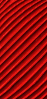 Vibrant red abstract geometric pattern wallpaper.