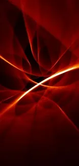 Fiery red abstract wallpaper with swirling lines