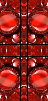 Red abstract pattern wallpaper for mobile.