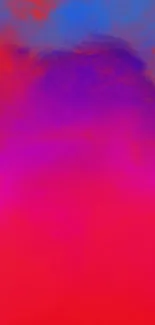 Vibrant red and blue gradient wallpaper for mobile.