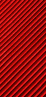 Vibrant red wallpaper with diagonal lines pattern.