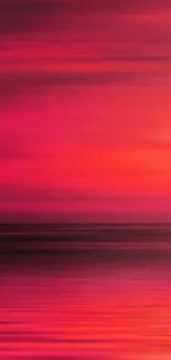 Vibrant red gradient wallpaper with serene tones.