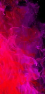 Vibrant red and purple smoke wallpaper art.