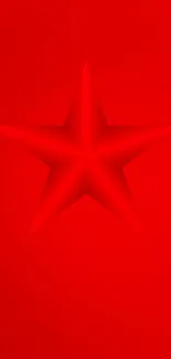 Vibrant red star on bold red background.