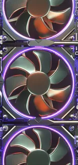 Dynamic RGB fan wallpaper with vibrant lights.