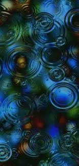 Vibrant abstract wallpaper with ripples.