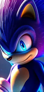 Vibrant image of Sonic the Hedgehog in dynamic colors.